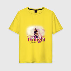 Женская футболка хлопок Oversize Twilight forever