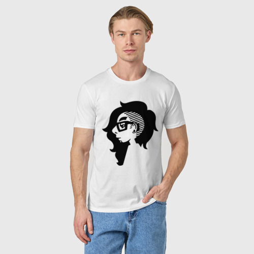 Мужская футболка хлопок Skrillex, цвет белый - фото 3