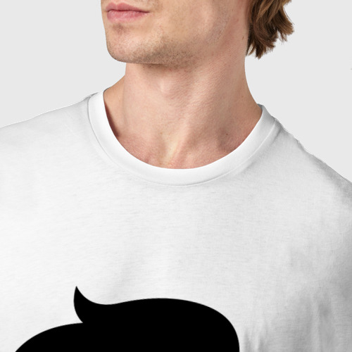 Мужская футболка хлопок Skrillex, цвет белый - фото 6
