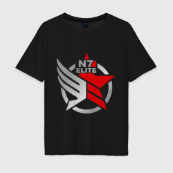 Мужская футболка хлопок Oversize N7 Mass Effect