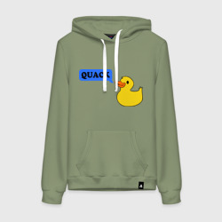 Женская толстовка хлопок Утка говорит quack