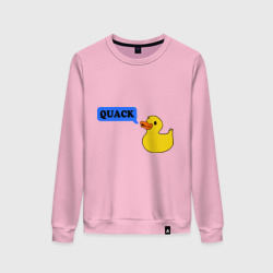 Женский свитшот хлопок Утка говорит quack