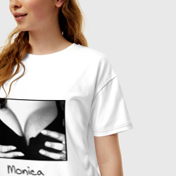 Женская футболка хлопок Oversize Моника Белуччи - фото 2