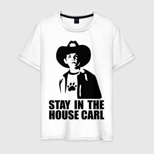 Мужская футболка хлопок Walking dead - stay in the house Carl