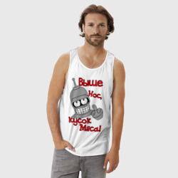 Мужская майка хлопок Bender кусок мяса - фото 2