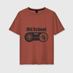 Женская футболка хлопок Oversize Old school