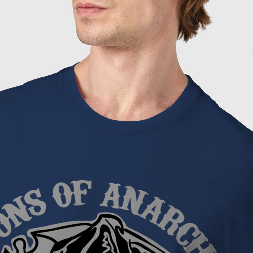 Мужская футболка хлопок Sons of anarchy logo - фото 6