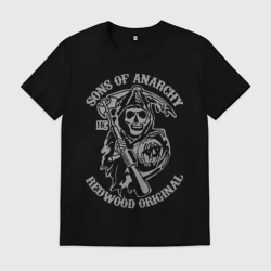 Мужская футболка хлопок Sons of anarchy logo