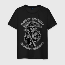 Мужская футболка хлопок Sons of anarchy logo