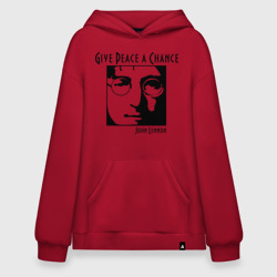 Худи SuperOversize хлопок John Lennon Джон Леннон Give Peace a Chance