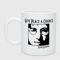 Кружка керамическая John Lennon Джон Леннон Give Peace a Chance