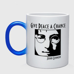 Кружка хамелеон John Lennon Джон Леннон Give Peace a Chance