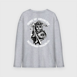 Мужской лонгслив oversize хлопок Sons of anarchy back