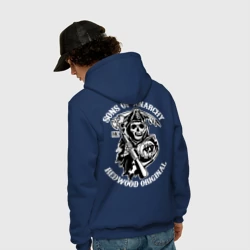 Мужская толстовка хлопок Sons of anarchy back - фото 2
