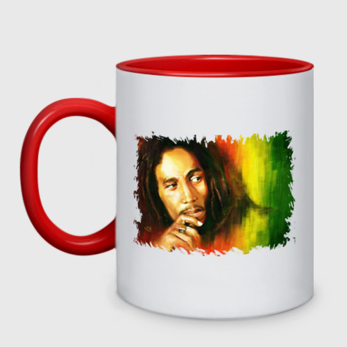 Кружка двухцветная Bob Marley