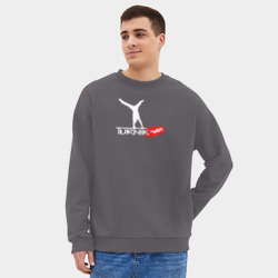 Мужской свитшот oversize без начеса хлопок Turnikman 2013 - фото 2