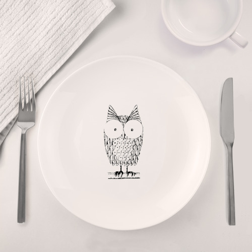 Набор: тарелка + кружка Owl grafic - фото 4