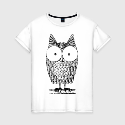 Женская футболка хлопок Owl grafic