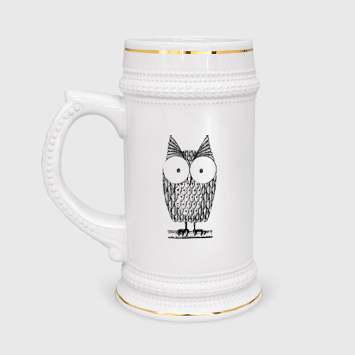 Кружка пивная Owl grafic