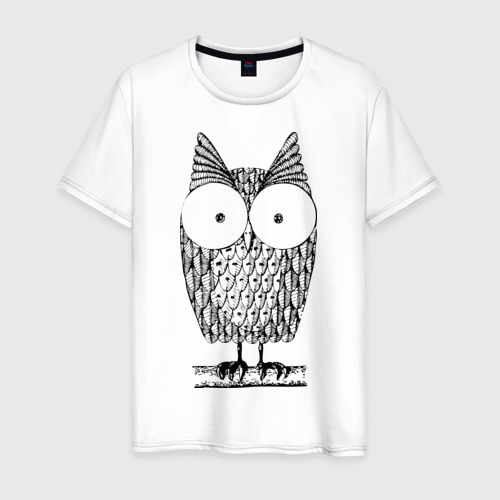 Мужская футболка хлопок Owl grafic