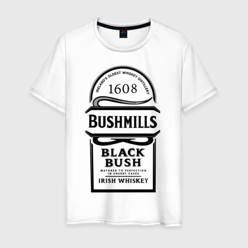 Мужская футболка хлопок Bushmills, цвет белый