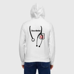 Мужская толстовка на молнии хлопок I m Doctor - фото 2