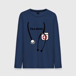 Мужской лонгслив хлопок I m Doctor