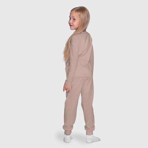Детская пижама с лонгсливом хлопок Cheese for mousy, цвет пыльно-розовый - фото 8