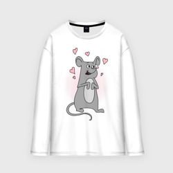 Женский лонгслив oversize хлопок Mousy