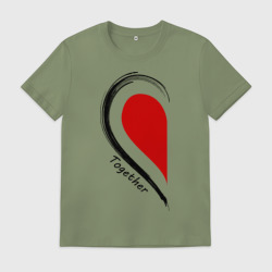 Мужская футболка хлопок Together forever first