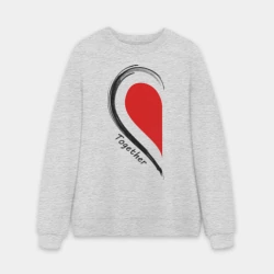 Мужской свитшот oversize без начеса хлопок Together forever first