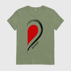 Женская футболка хлопок Together forever second