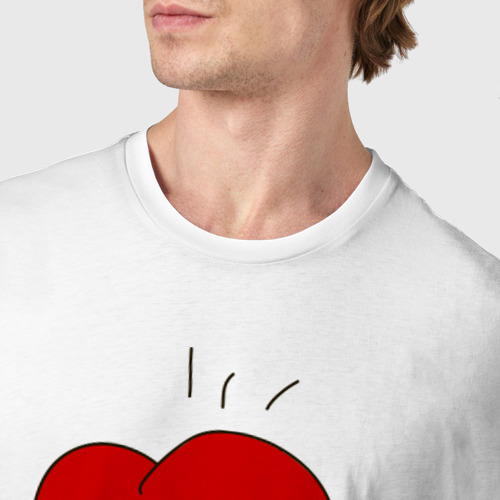 Мужская футболка хлопок Hearts fight man - фото 6