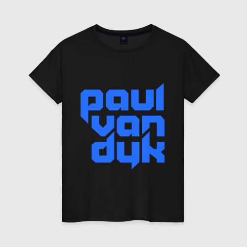 Женская футболка хлопок Paul, цвет черный