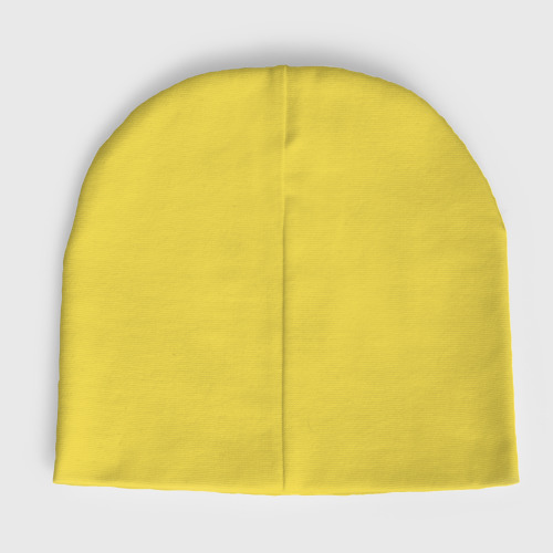 Женская шапка демисезонная Обнимашки!?, цвет желтый - фото 2