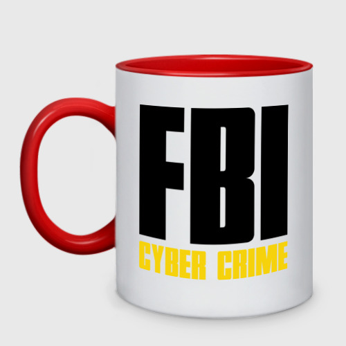 Кружка двухцветная FBI - Cyber Crime