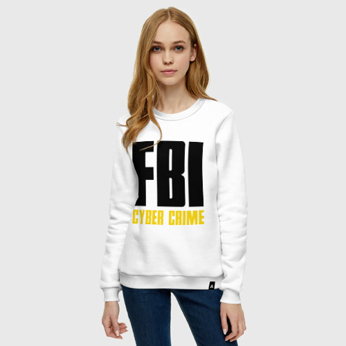 Женский свитшот хлопок FBI - Cyber Crime - фото 3
