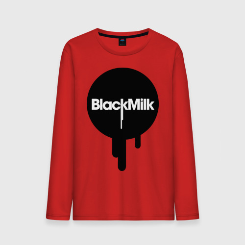 Мужской лонгслив хлопок BlackMilk, цвет красный