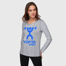 Женский лонгслив хлопок Yopta Sport - фото 2