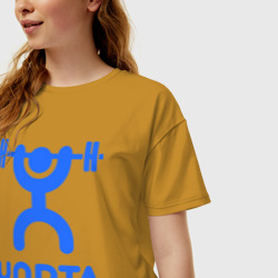 Женская футболка хлопок Oversize Yopta Sport - фото 2