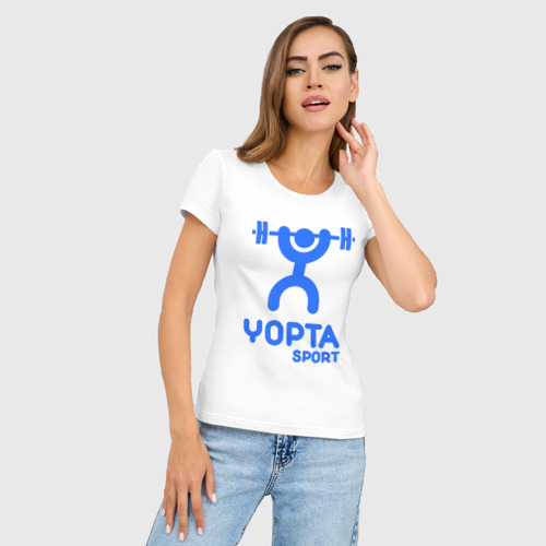 Женская футболка хлопок Slim Yopta Sport - фото 3