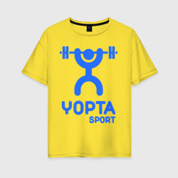 Женская футболка хлопок Oversize Yopta Sport