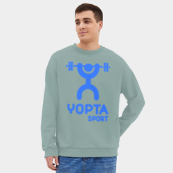 Мужской свитшот oversize без начеса хлопок Yopta Sport - фото 2