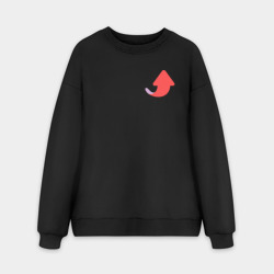 Мужской свитшот oversize без начеса хлопок Так выглядит лучший папа