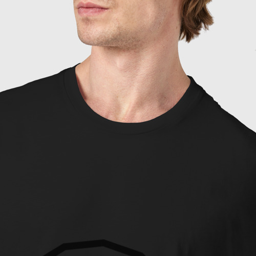 Мужская футболка хлопок М - любимый муж, цвет черный - фото 6