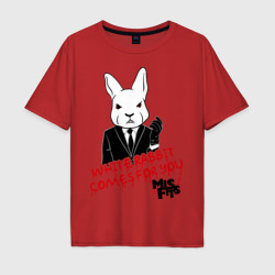 Мужская футболка хлопок Oversize Rabbit Misfits