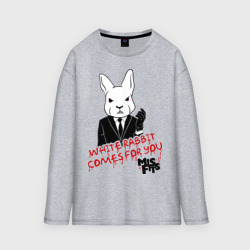 Женский лонгслив oversize хлопок Rabbit Misfits