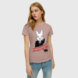 Женская футболка хлопок Rabbit Misfits - фото 2