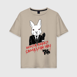 Женская футболка хлопок Oversize Rabbit Misfits