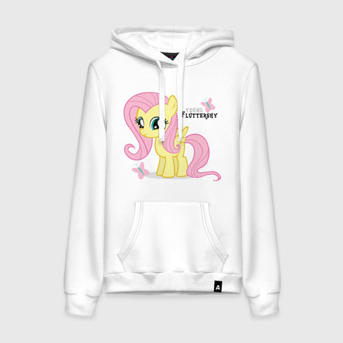 Женская толстовка хлопок Nice Fluttershy, цвет белый